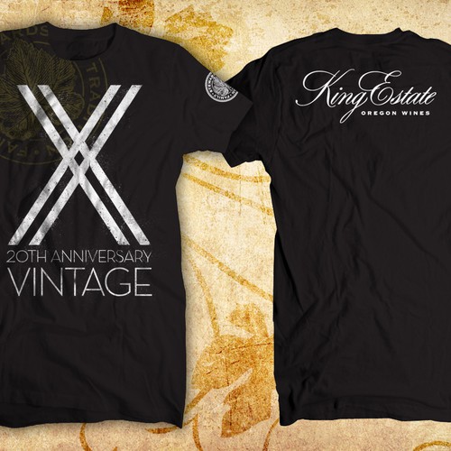 New t-shirt design wanted for KING ESTATE WINERY Réalisé par b3nscott