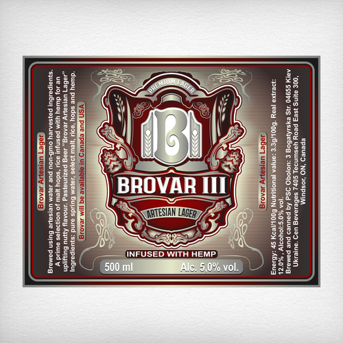 A Can of Beer infused with goodness needs a label Design by DataDesign99d