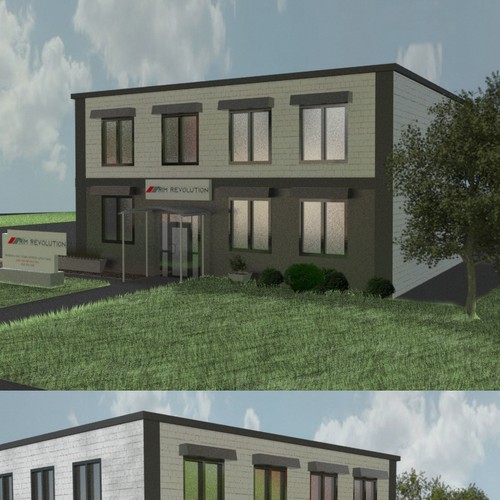 Modern Industrial / Flex Building Facelift Design by olartdesign