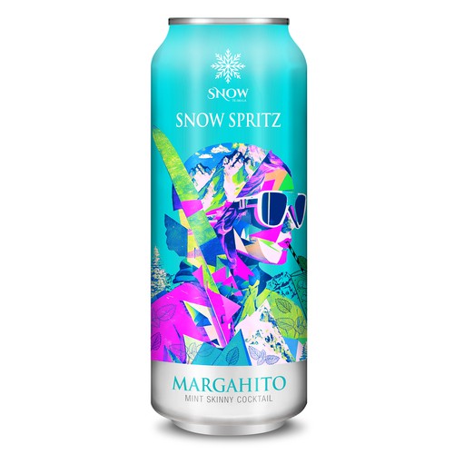 Snow Tequila Cocktail CANS Design by Syn·o·nym