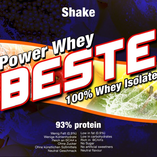 Striking, colourful, fruity label needed for the best Protein Design réalisé par AngelDesign