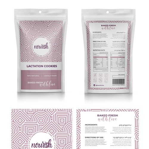 Design feminine, elegant, clean labels for Lactation Products Design by Lady Goga