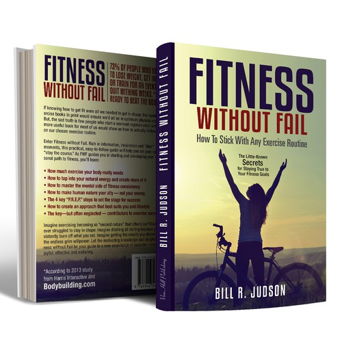 Cover for a fitness motivation book Design by devstudio