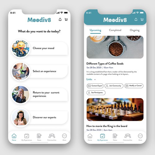 'Design an awesome app to elevate online experiences!’ Design by MercClass