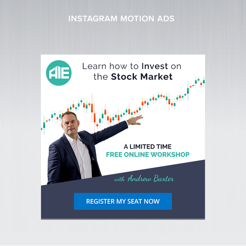 Motion Ads for Stock Market Education Company-ontwerp door FlashPrime