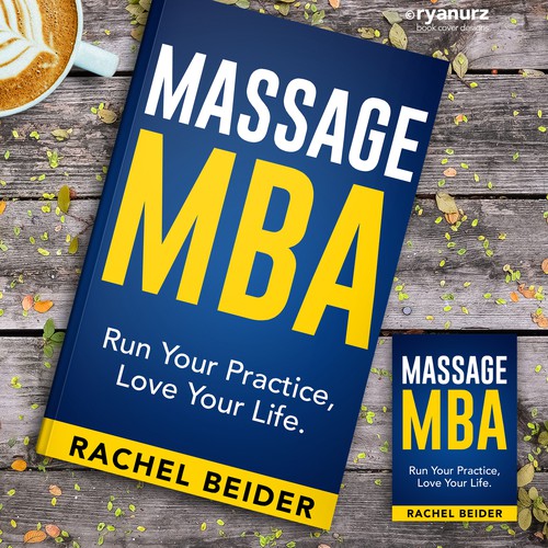 Book cover for a business book about massage therapy. Design by ryanurz