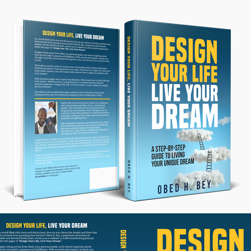 Design a book cover that will turn doubters into dream chasers. Design by Hisna