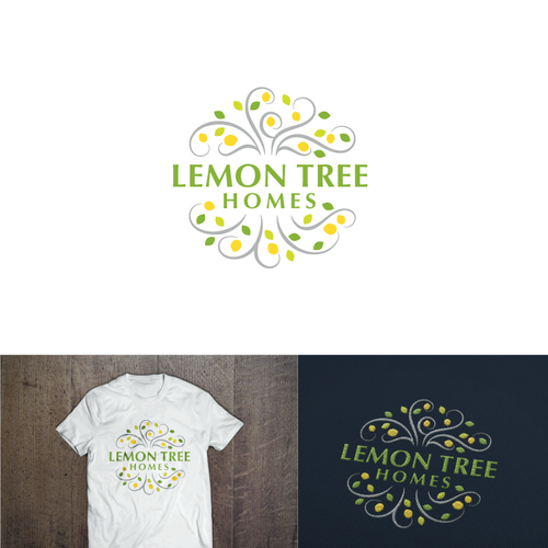 Lemon Tree Houses Logo Folegandros Island Resort in Greece! Design by NHawk