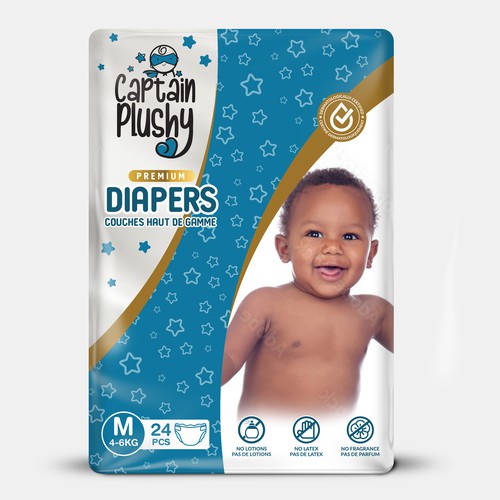 Packaging for playful baby diapers brand Design by Rajith Shantha