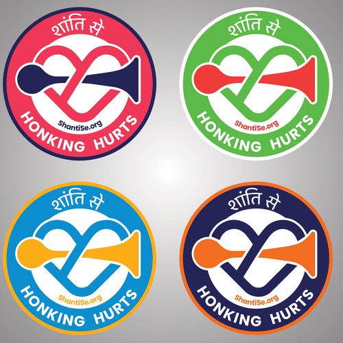 Designs for a no-honking campaign Design by Bittu2015