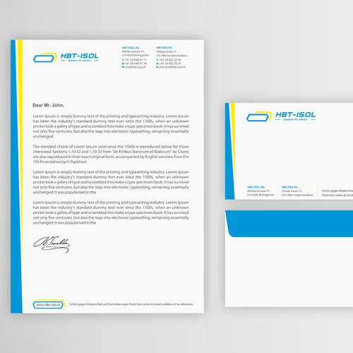 Implement the new logo on all our business papers Design by Dipenshah