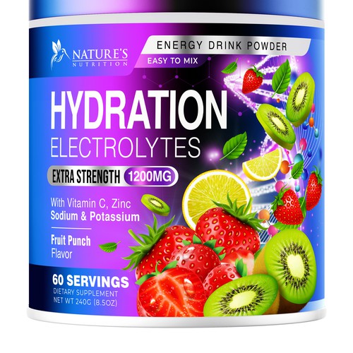 Hydration Electrolytes Design Needed for Nature's Nutrition Design by UnderTheSea™