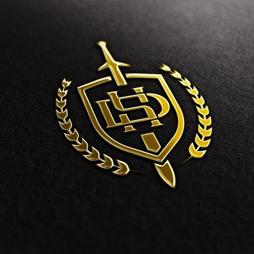 logo and letterhead for military criminal defense law firm Diseño de ironmaiden™