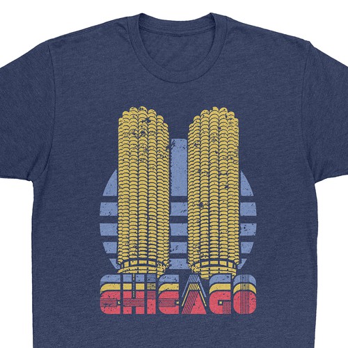 One of a Kind Chicago Themed T-Shirt Design von Ezequiel Serres