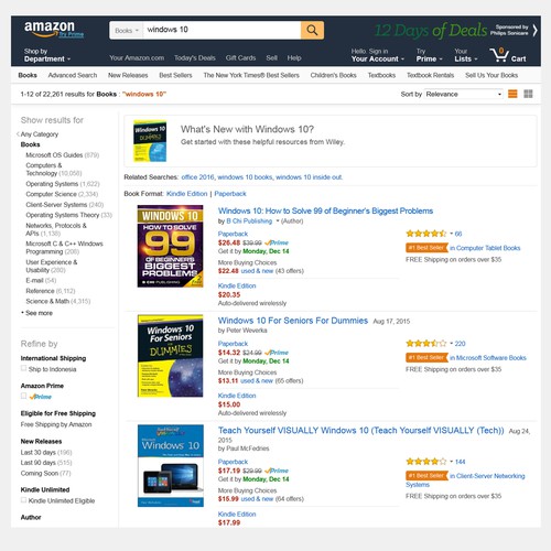 Create a *UNIQUE and BOLD Cover* for a Computer Book on Windows 10 (ebook and paperback) Design by GusTyk