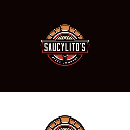 Classic & Fun Pizza Food Truck & Pizzeria Restaurant Logo Design by Mat W