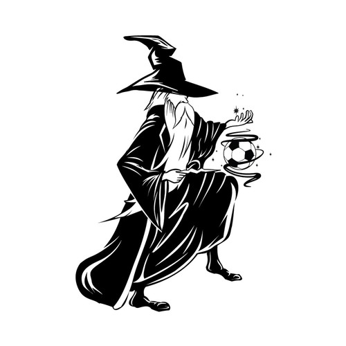 Soccer Wizard Cartoon Diseño de KreativeMinds99