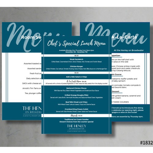 Elegant Bistro Menus Concours De Menu 99designs