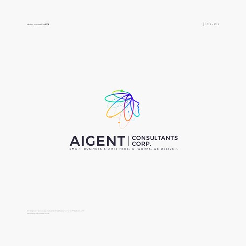 AI Agent Company: Appealing to small to medium sized businesses. Design by FF3