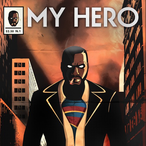 Create a Superhero graphic novel cover for a dramatic novel Design réalisé par Vuk N.