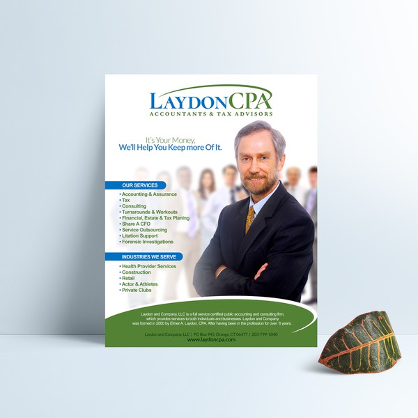 We need a full page magazine ad for a CPA firm