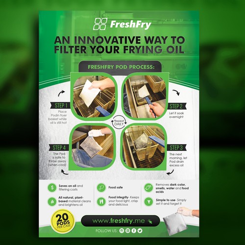 FreshFry Pod Flyer Design by *FBCTechnologies*