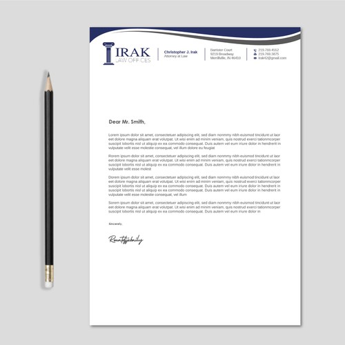 Design a new & improved Legal Letterhead Design by LAXMI DESIGNHUB