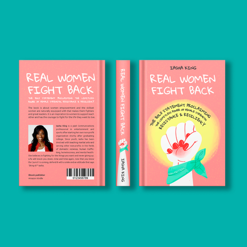 Bold & Unique Book Cover for Women Empowerment Book Design by tommmmm