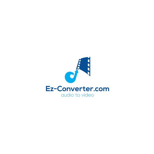 ez-converter logo: audio to video Design by Alam_H