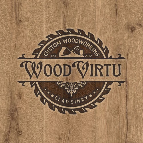 Design design a custom modern woodworking logo por InfiniDesign