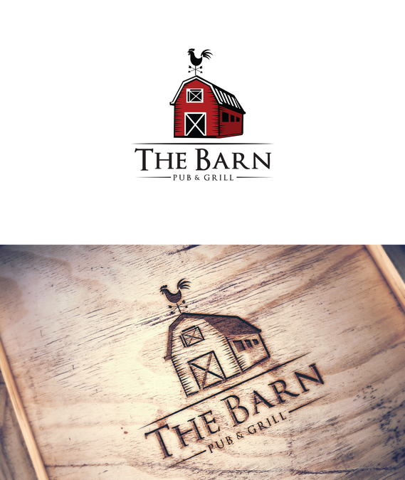 Create A Rustic Red Barn Logo For A Pub Grill Logo Design