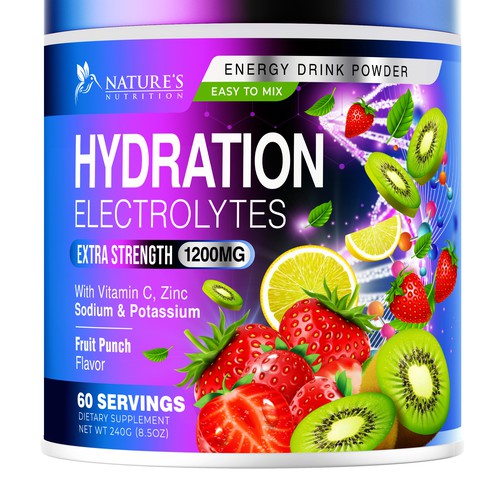 Hydration Electrolytes Design Needed for Nature's Nutrition Design by UnderTheSea™