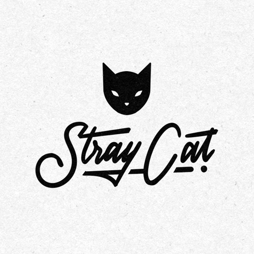 Logo for Stray Cat Apparel Co. - Clothing brand that donates 100% to saving cats! Design by BLVART