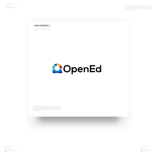 Design a timeless logo for the future of education. The world has changed. The future is open. Design by [_MAZAYA_]