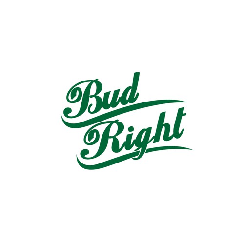 Bud Right.  The great new American Beer for good ol' fashioned American beer drinkers. Design by websmartusa