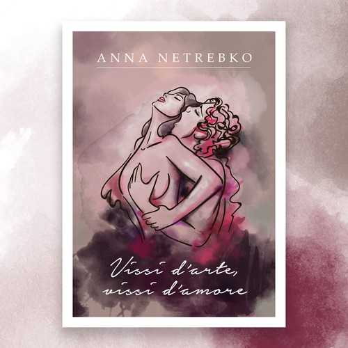 Illustrate a key visual to promote Anna Netrebko’s new album Design by Mesyats