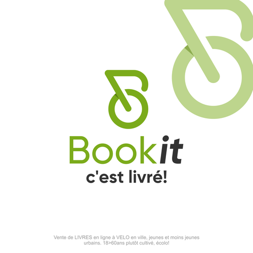 BOOKIT Genève, c'est livré! Livres en ligne livré à vélo! Design by JvMORE