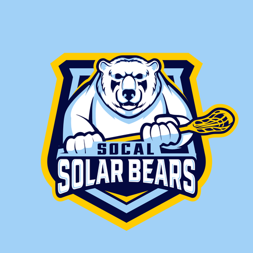 Fun sports team logo for southern California based lacrosse club. Design by indraDICLVX