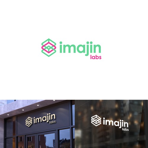 "Logo for a tech-forward AI consulting agency with a bold, minimal mark" winning Logo & hosted website