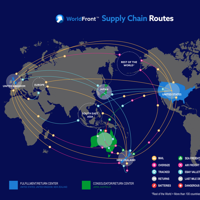 Supply Chain World Map