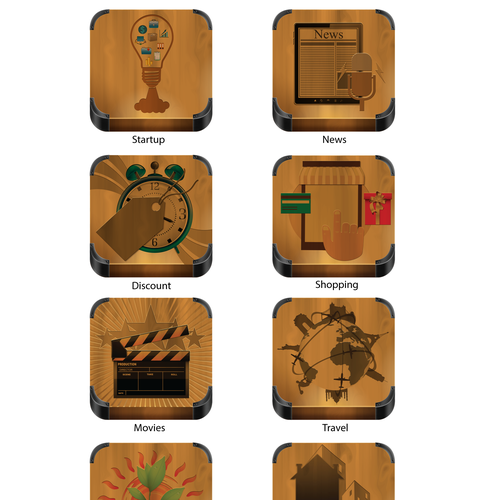 Create attractive 8 icons (+8 through 1-to-1 project) for augmented
reality scanning purposes Ontwerp door JohanP