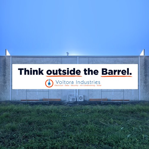 Voltora Industries Back Wall Banner Design by isuk