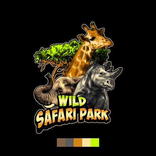 Animal safari gift shop printed t-shirt designs | T-shirt contest |