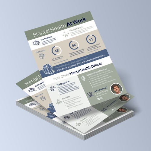 Corporate One Pager for Mental Health Offering Design von Jordon