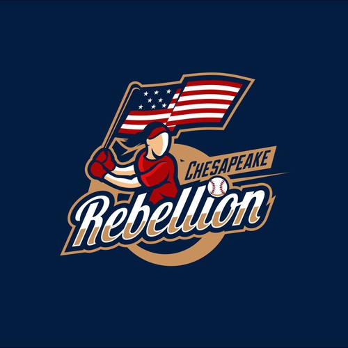 Design a strong but feminine logo for Chesapeake Rebellion Girls ...