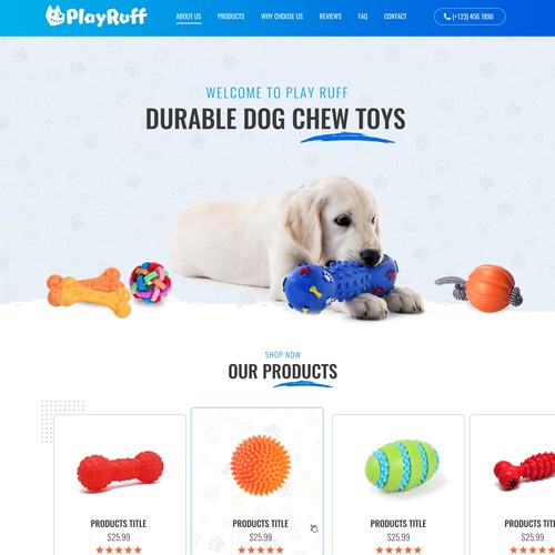 Durable/Premium Dog Chew Toys, Made in the USA Design by pb⚡️