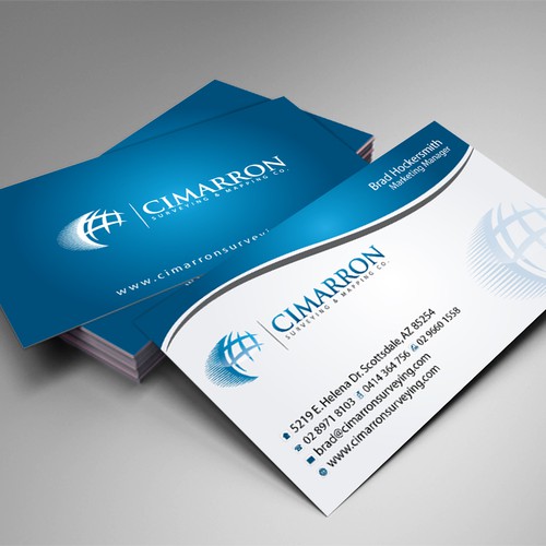 stationery for Cimarron Surveying & Mapping Co., Inc. Diseño de Umair Baloch