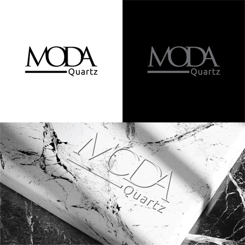 On trend logo / type design for a quartz countertop material company Design by dolape