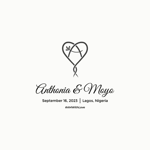 Wedding Monogram - AM Design by designbylevee
