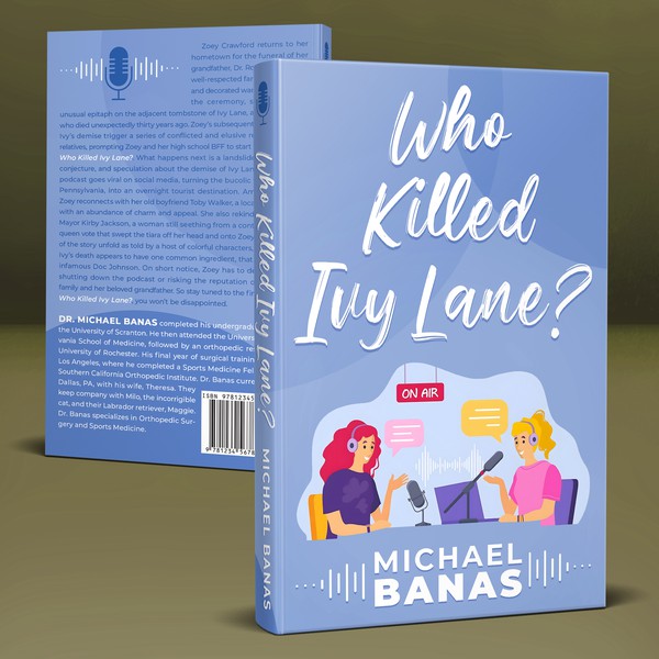 Design realizzato da Mario Lampic intitolato "Book Cover for a Novel "Who Kiljjed Ivy Lane?"""